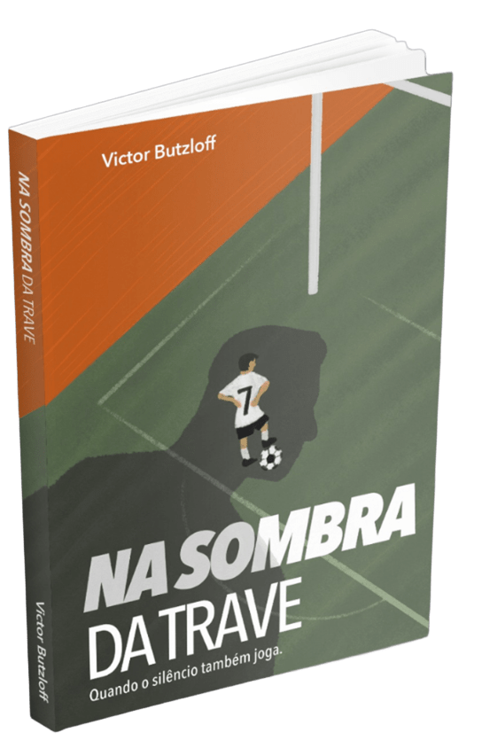 Capa do livro Na sombra da trave: quando o silêncio também joga